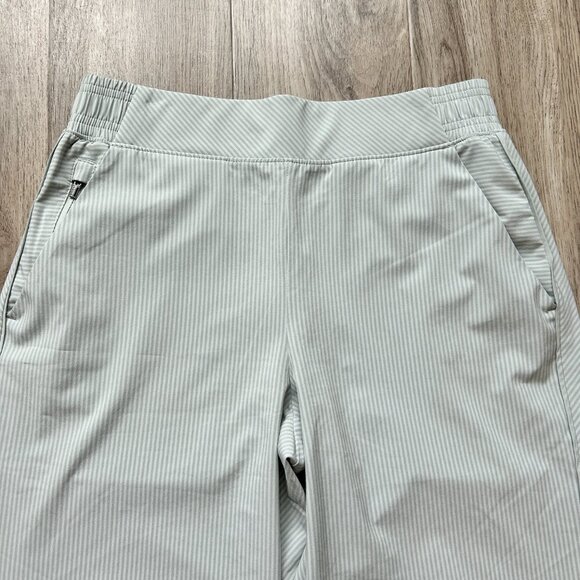 Athleta Brooklyn Textured Jogger in City Stripe Coast Pale Sage Grey 6 Petite - Picture 5 of 11